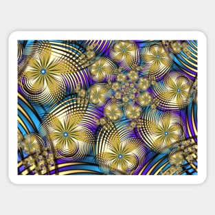 Spinning Floral Pattern Sticker